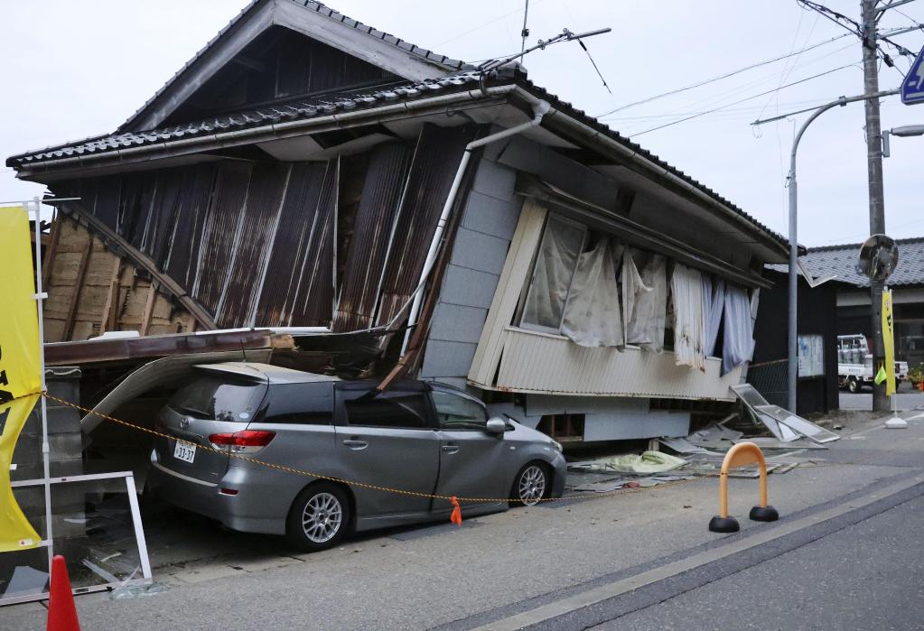 日本石川縣能登地區(qū)發(fā)生6.3級地震