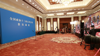 “委員通道”集體采訪活動(dòng)現(xiàn)場(chǎng)