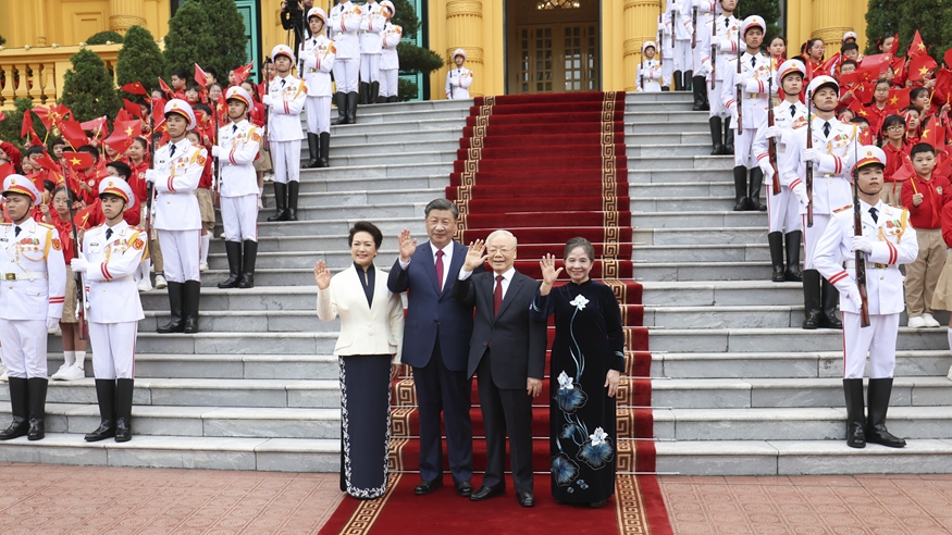 習(xí)近平同越共中央總書記阮富仲舉行會談